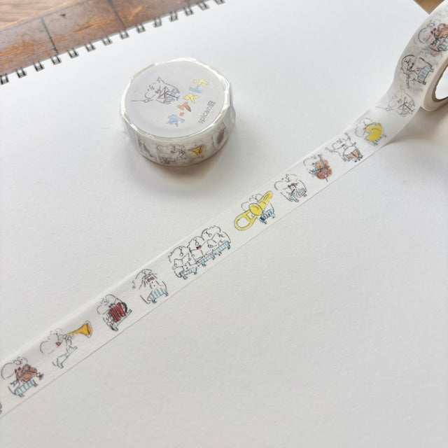 Spica Garden Washi Tape - muu-chan Series - Orchestra