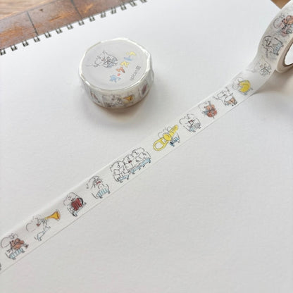 Spica Garden Washi Tape - muu-chan Series - Orchestra
