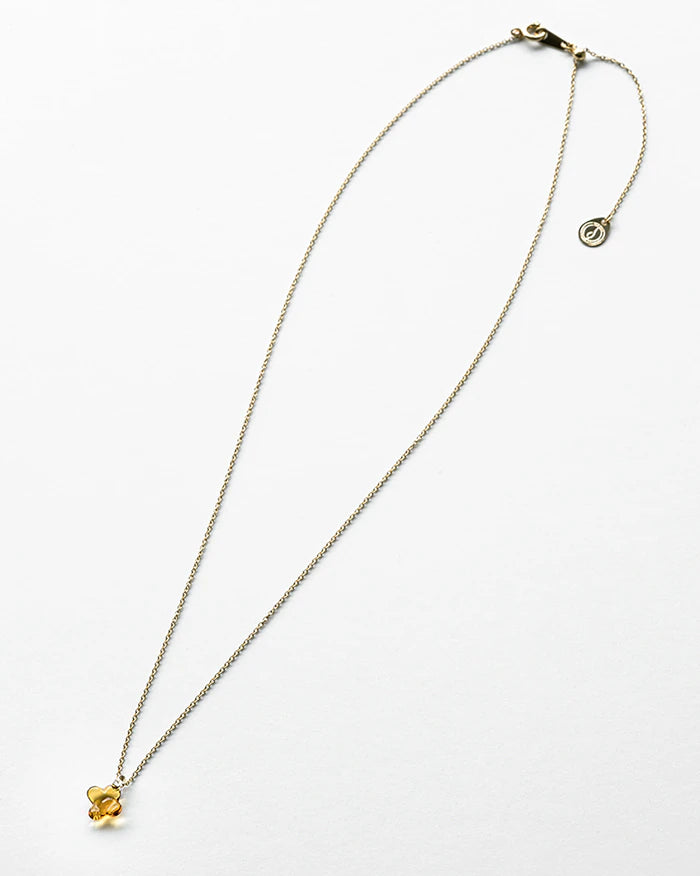 HARIO Lampwork Factory x Iida Umbrella Store - Glass Necklace - Osmanthus Amber