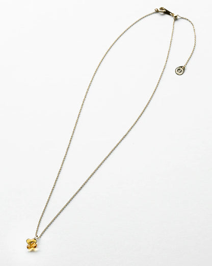 HARIO Lampwork Factory x Iida Umbrella Store - Glass Necklace - Osmanthus Amber