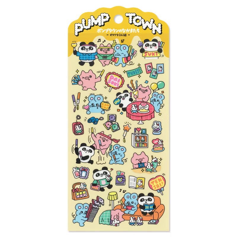 Mind Wave Pump Town Sticker Sheet - The Otaku Trio