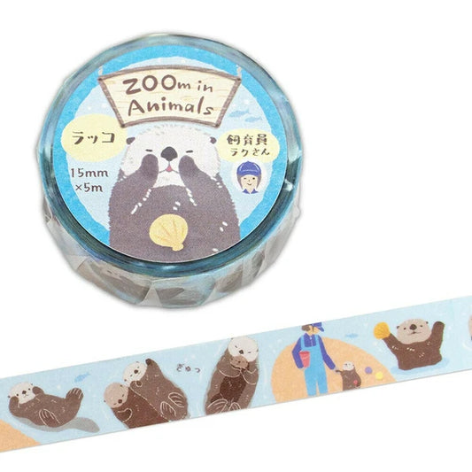 NB ZOOm In Animals Washi Tape - Otter