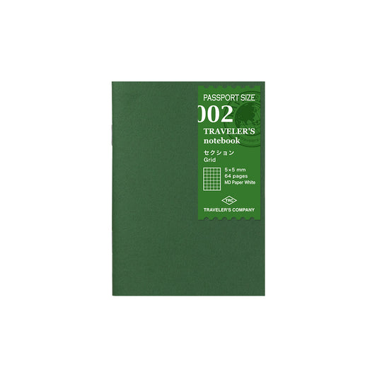 TRAVELER's Passport Size Refill - MD Paper Grid P02