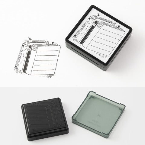 Midori Paintable Stamp - Pre-Inked - Book