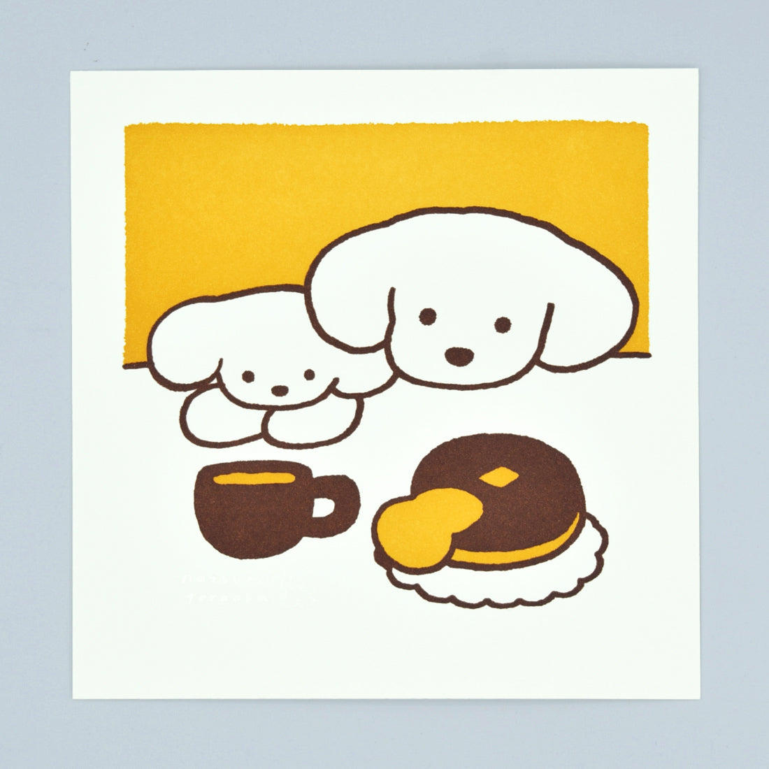 Natsumi Teraoka - Letterpress Art Print - Pancakes