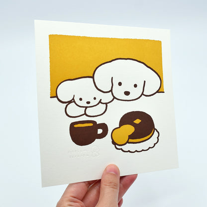 Natsumi Teraoka - Letterpress Art Print - Pancakes