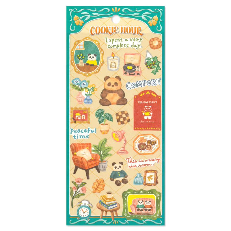 Mind Wave Cookie Hour Sticker Sheet - Panda Cookie