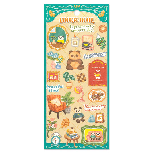 Mind Wave Cookie Hour Sticker Sheet - Panda Cookie