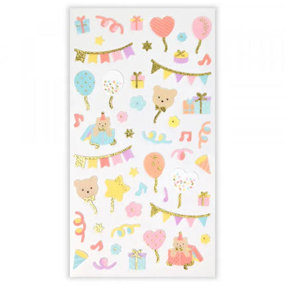 NB Non-Woven Fabric Sticker Sheet - Party