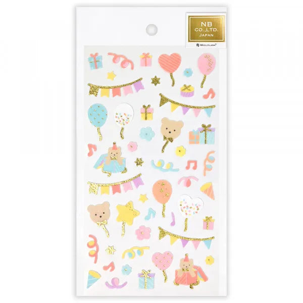 NB Non-Woven Fabric Sticker Sheet - Party