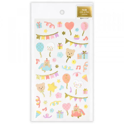 NB Non-Woven Fabric Sticker Sheet - Party
