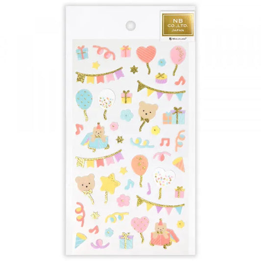 NB Non-Woven Fabric Sticker Sheet - Party