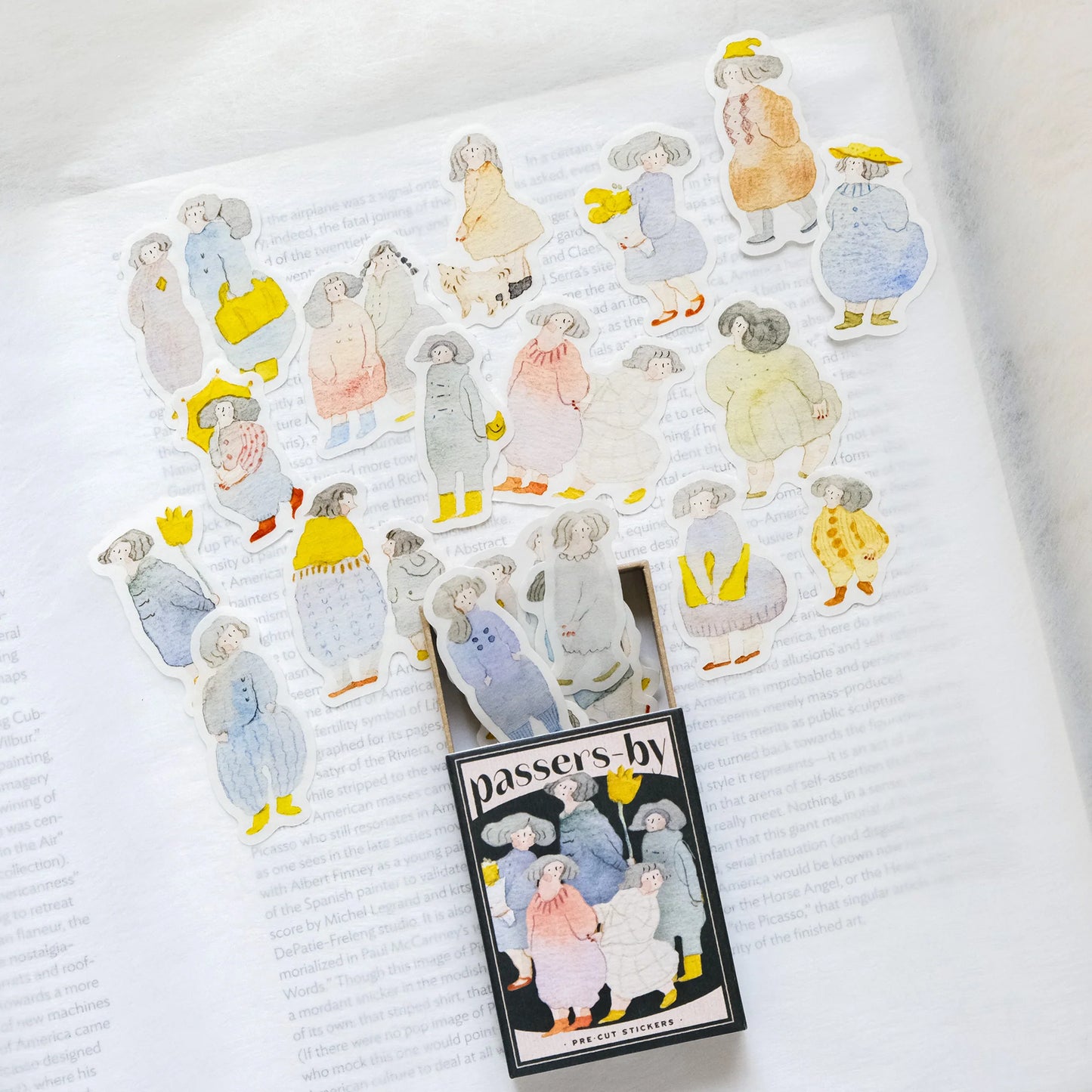 dodolulu - Washi Flake Stickers - Matchbox Series - Passers-by