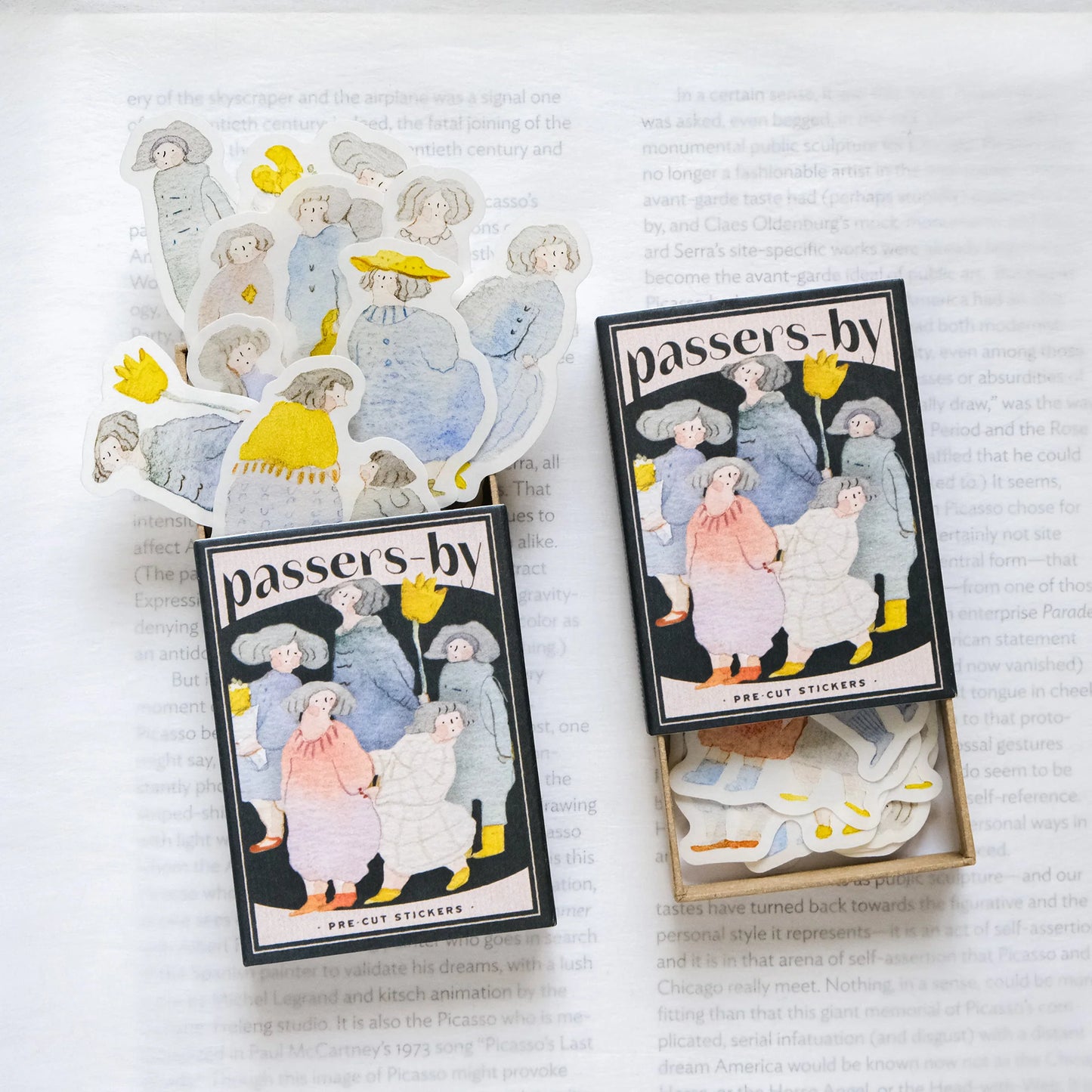 dodolulu - Washi Flake Stickers - Matchbox Series - Passers-by