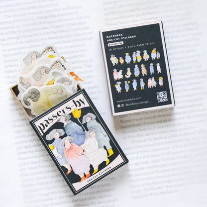 dodolulu - Washi Flake Stickers - Matchbox Series - Passers-by