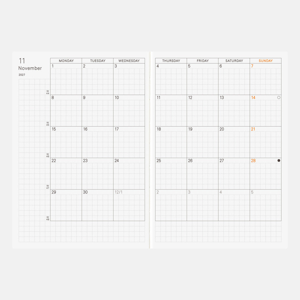 Hobonichi Techo 2027 English Planner - A6