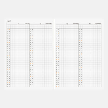 Hobonichi Techo 2027 English Planner - A6