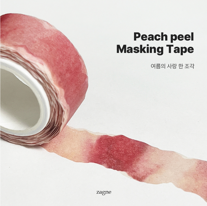 Zagne Korea Washi Tape - Peach Peel