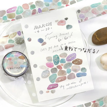 BGM Foil Clear Tape - Life Series - Pebbles