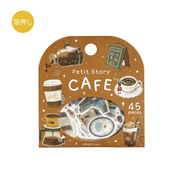 BGM Flake Stickers - Petit Story Series - Cafe