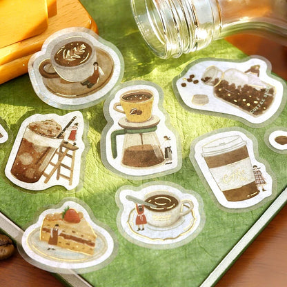 BGM Flake Stickers - Petit Story Series - Cafe