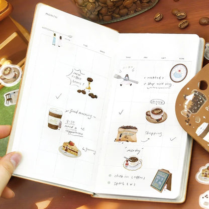 BGM Flake Stickers - Petit Story Series - Cafe