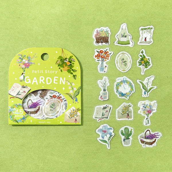 BGM Flake Stickers - Petit Story Series - Gardening