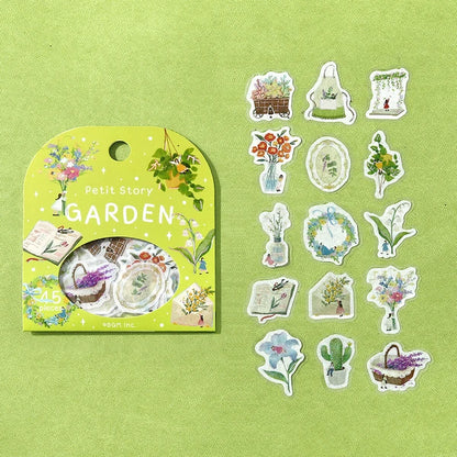 BGM Flake Stickers - Petit Story Series - Gardening