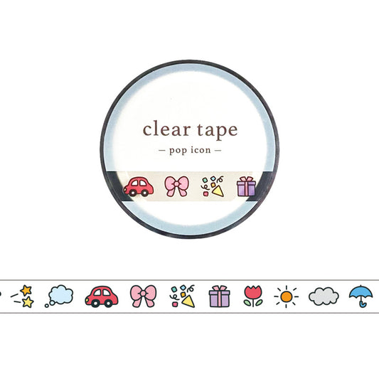 Mind Wave 7mm Clear Tape - Pop Icon - Pictogram