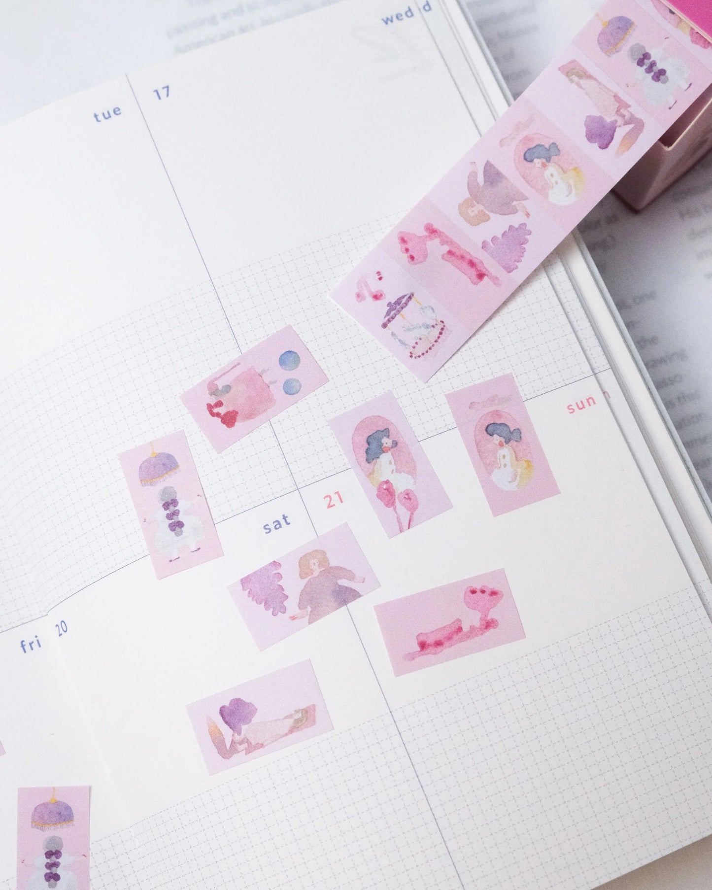 dodolulu - Label Sticker Roll - Pink Lullaby