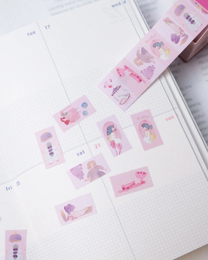 dodolulu - Label Sticker Roll - Pink Lullaby