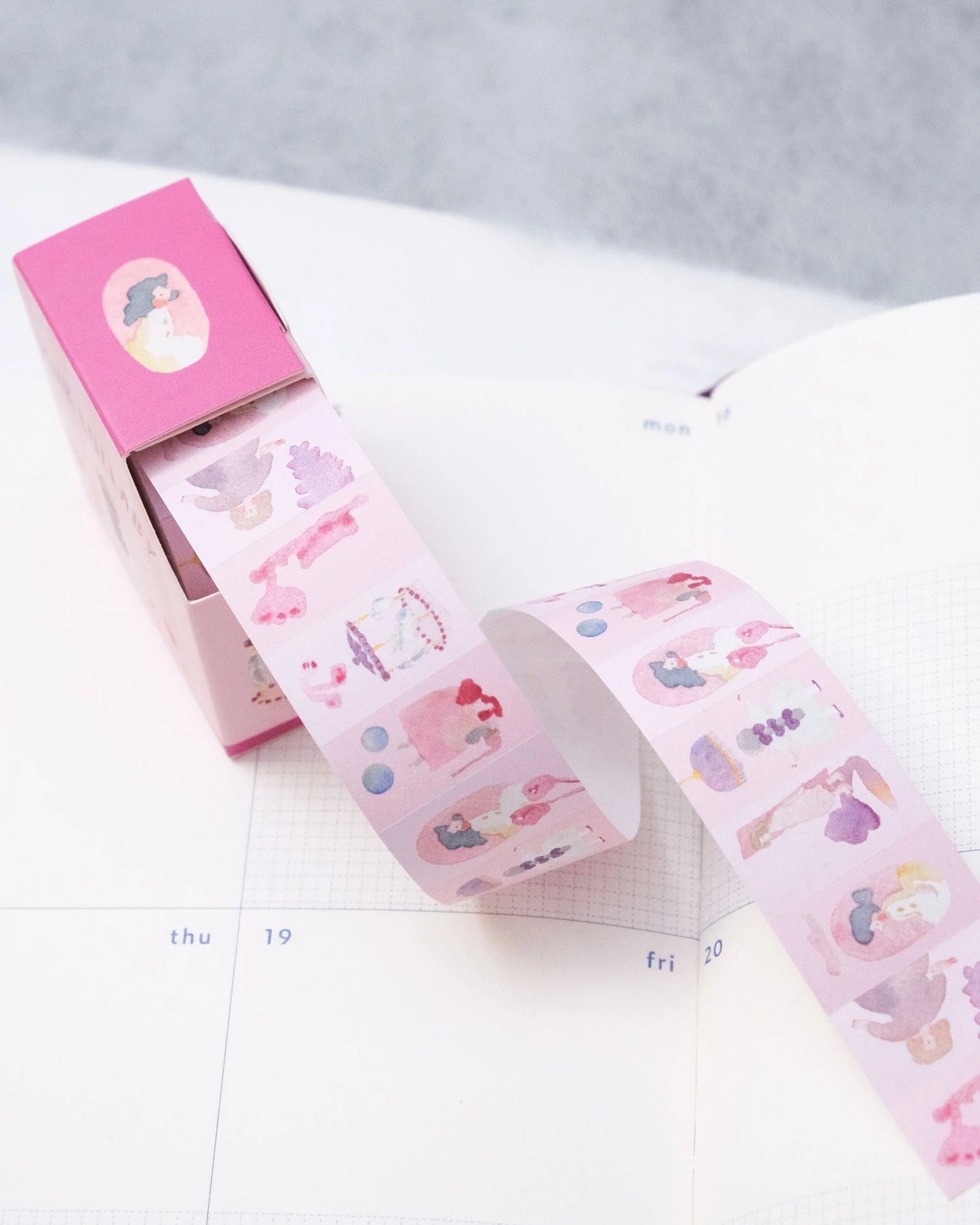 dodolulu - Label Sticker Roll - Pink Lullaby