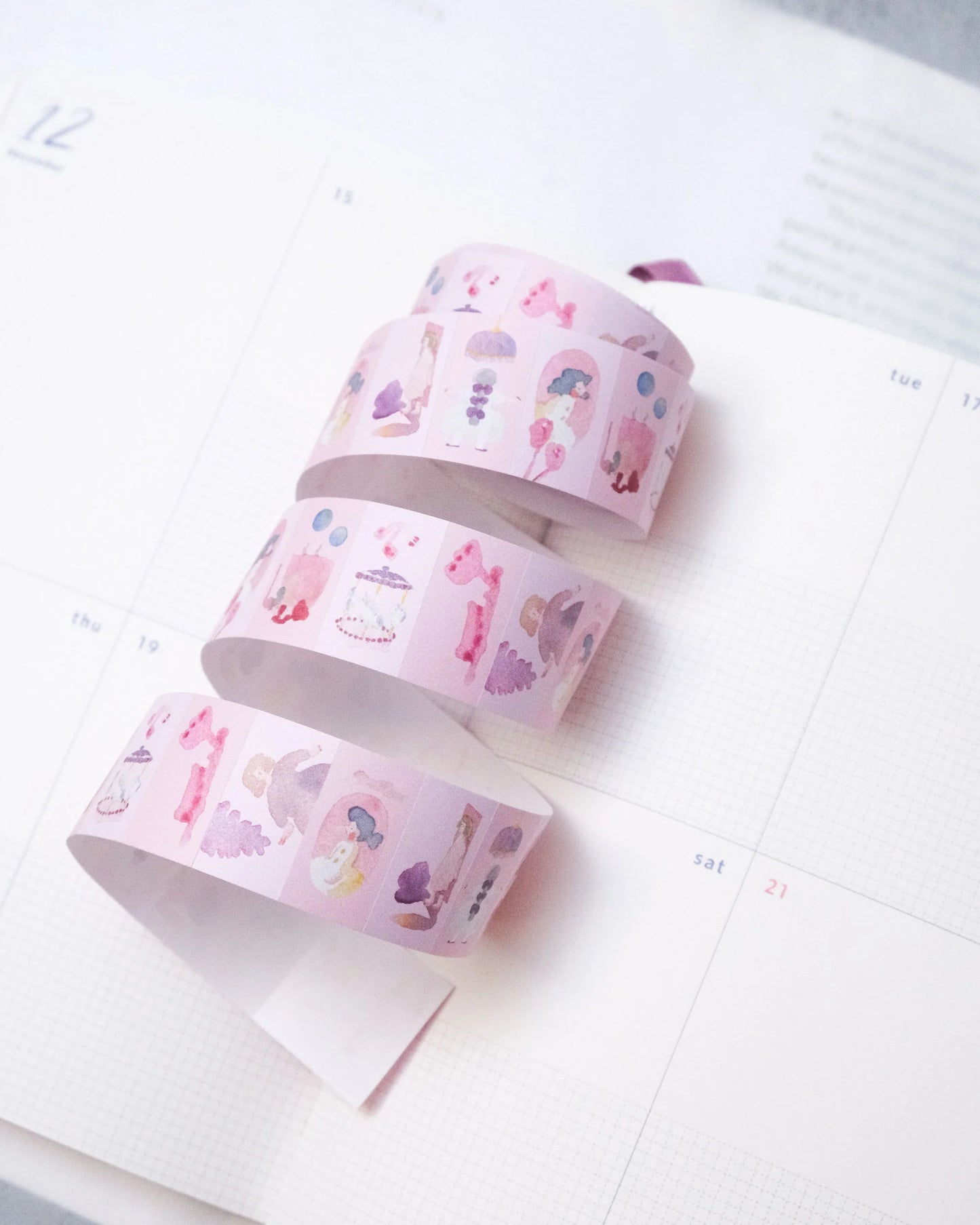dodolulu - Label Sticker Roll - Pink Lullaby