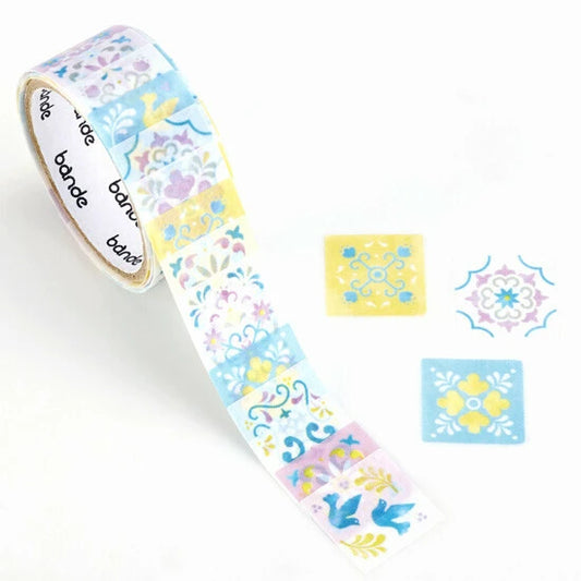 Bande Washi Tape Sticker Roll - Pink Sugar Tiles