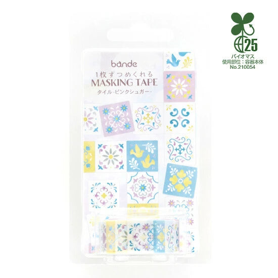 Bande Washi Tape Sticker Roll - Pink Sugar Tiles