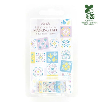 Bande Washi Tape Sticker Roll - Pink Sugar Tiles