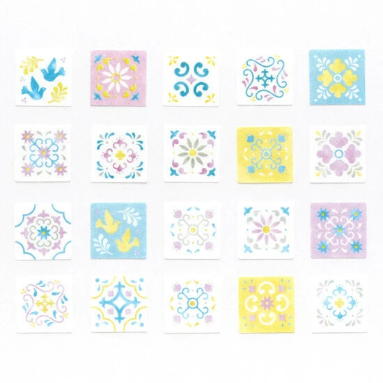 Bande Washi Tape Sticker Roll - Pink Sugar Tiles