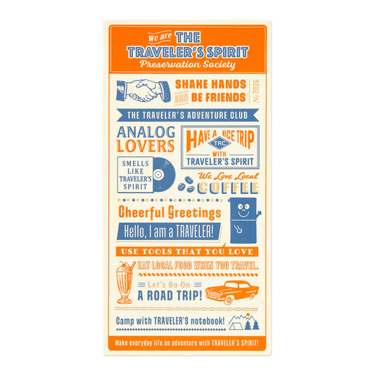 TRAVELER'S Notebook 2026 - Regular Size Plastic Sheet