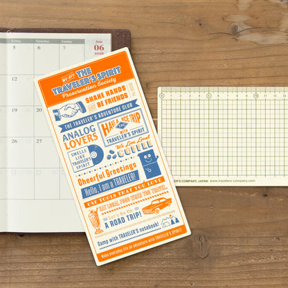 TRAVELER'S Notebook 2026 - Regular Size Plastic Sheet
