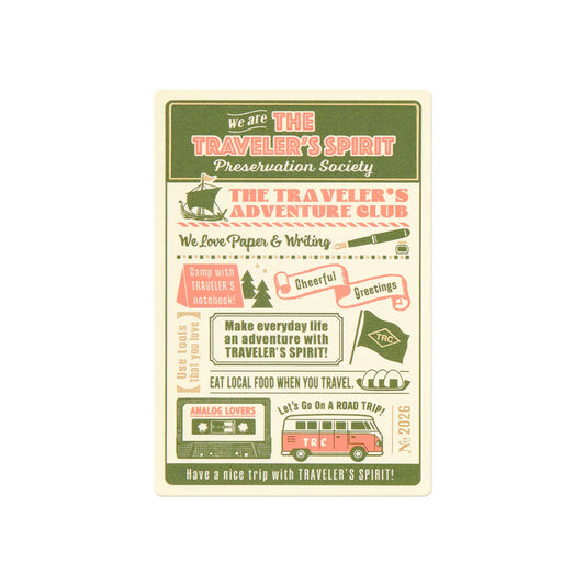 TRAVELER'S Notebook 2026 - Passport Size Plastic Sheet