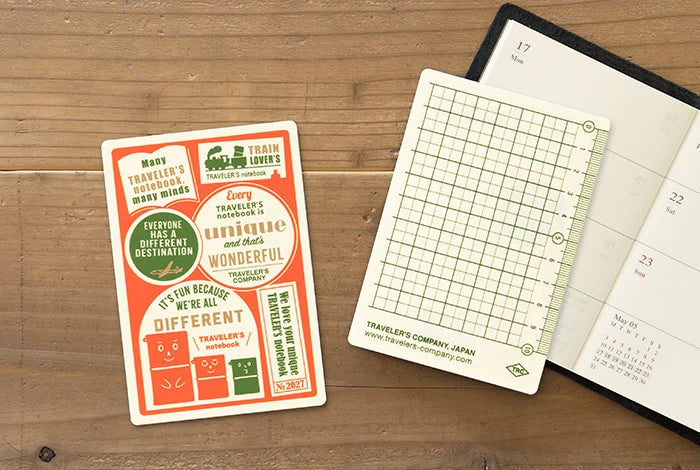 TRAVELER's Notebook 2027 - Plastic Sheet - Passport Size
