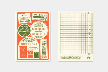 TRAVELER's Notebook 2027 - Plastic Sheet - Passport Size
