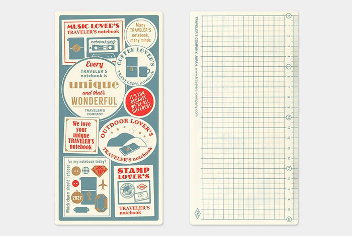 TRAVELER's Notebook 2027 - Plastic Sheet - Regular Size