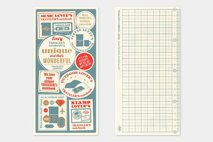 TRAVELER's Notebook 2027 - Plastic Sheet - Regular Size