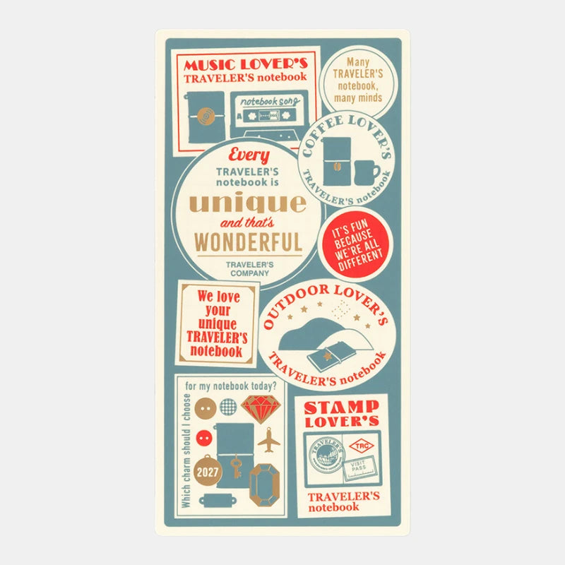 TRAVELER's Notebook 2027 - Plastic Sheet - Regular Size