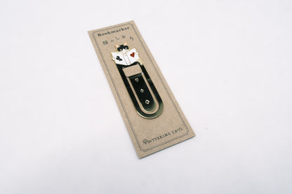 Pottering Cat Bookmark - Poker
