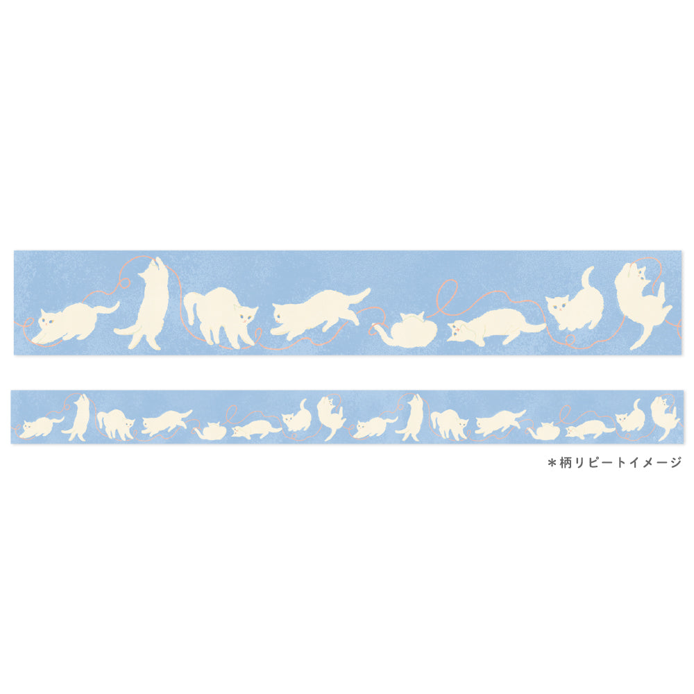 RYU-RYU x mula - Cat Clear Tape - Polka Cat