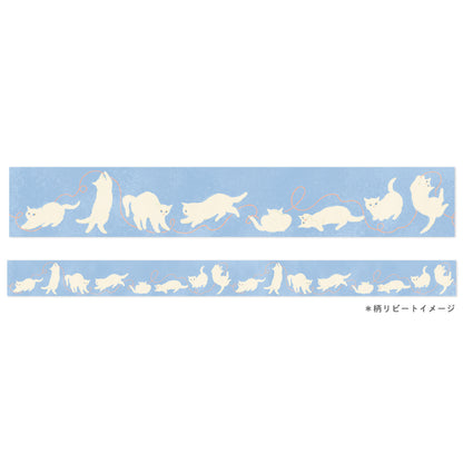 RYU-RYU x mula - Cat Clear Tape - Polka Cat