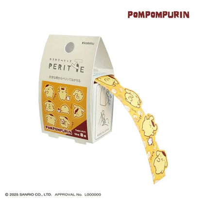Sun-Star x Sanrio - Karakara Peritte Roll Sticker - Pompompurin
