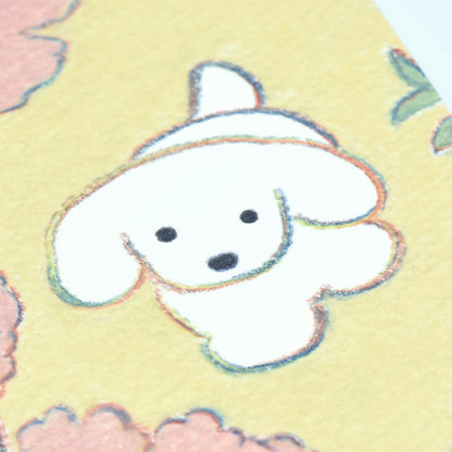 Natsumi Teraoka - Postcard Set - A Dog and Spring Flowers